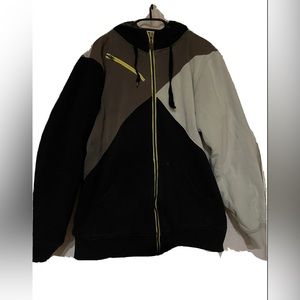 multicolored empyre zip up size large